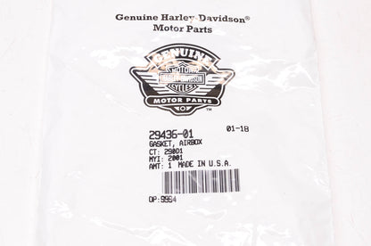 New OEM Harley-Davidson 29436-01 Airbox Gasket NOS