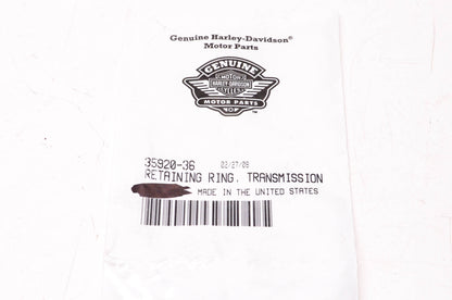 New OEM Harley-Davidson 35920-36 Transmission Retaining Ring NOS