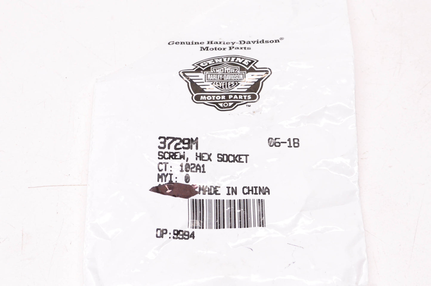 New OEM Harley-Davidson 3729M Hex Socket Screw NOS