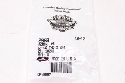 New OEM Harley-Davidson 2968 Screw NOS