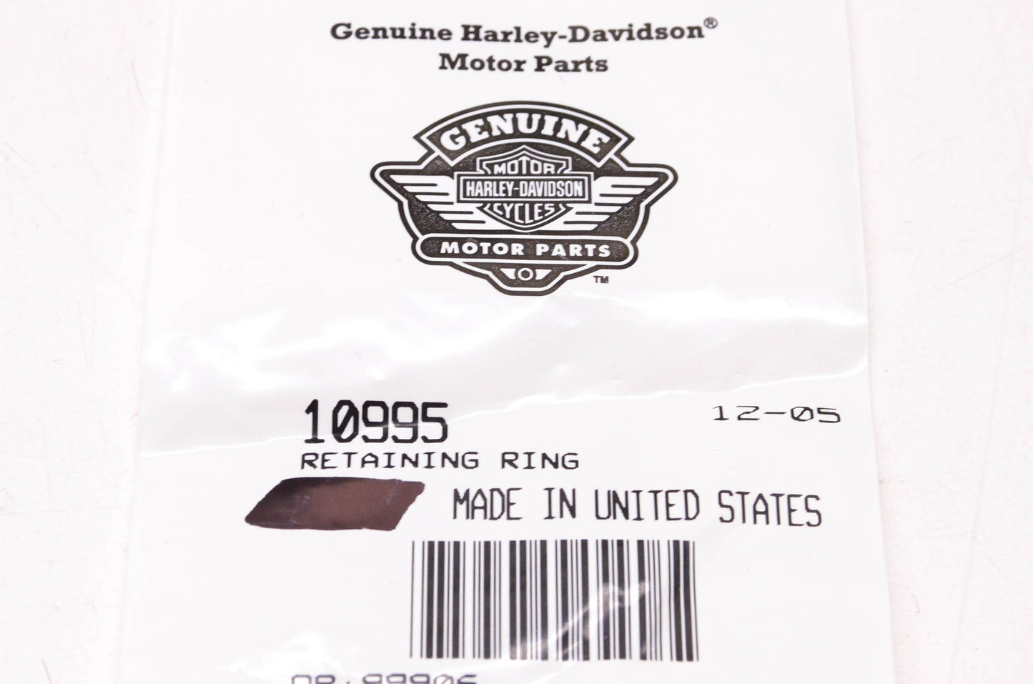 New OEM Harley-Davidson 10995 Retaining Ring Qty 2 NOS