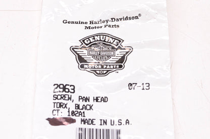 New OEM Harley-Davidson 2963 Pan Head Screws Qty 2 NOS