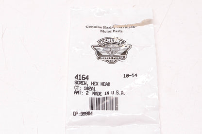 New OEM Harley-Davidson 4164 Hex Head Screw NOS