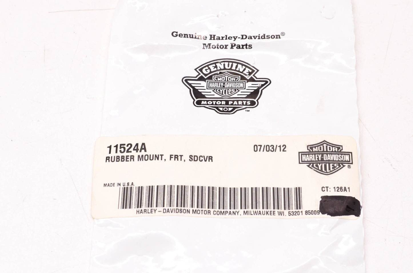 New OEM Harley-Davidson 11524A Rubber Mount Qty 2 NOS