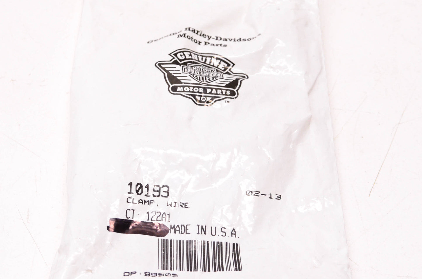 New OEM Harley-Davidson 10193 Wire Clamp NOS