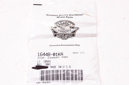 New OEM Harley-Davidson 16448-01KA Exhaust Port Stud NOS