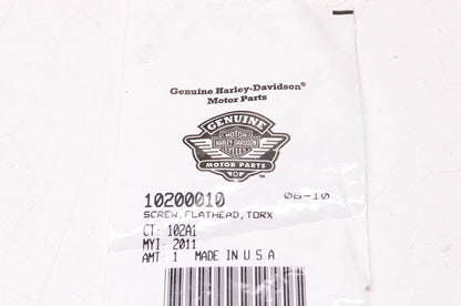 New OEM Harley-Davidson 10200010 Flathead Torx Screw NOS