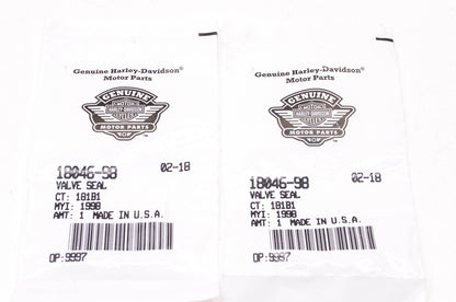New OEM Harley-Davidson 18046-98 Valve Seal Qty 2 NOS