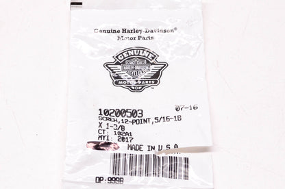 New OEM Harley-Davidson 10200503 12-Point Screw Qty 2 NOS
