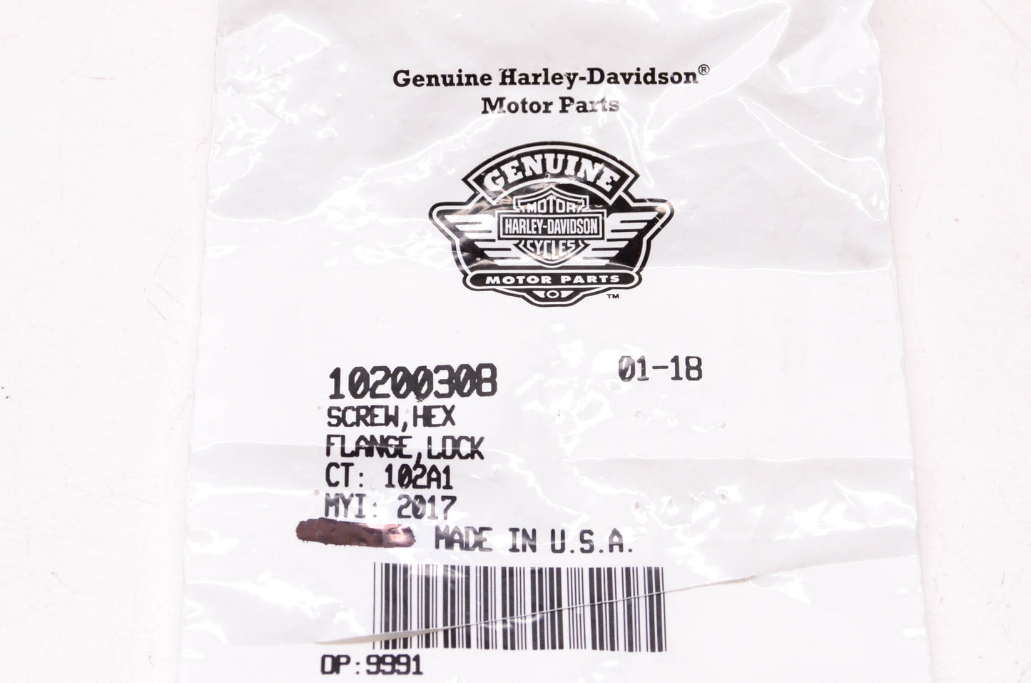 New OEM Harley-Davidson 10200308 Flange Screw NOS