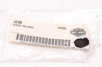 New OEM Harley-Davidson 4240 Hex Head Screw Qty 2 NOS