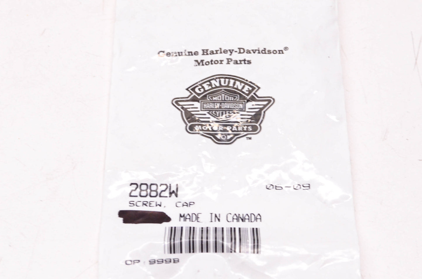 New OEM Harley-Davidson 2882W Cap Screw Qty 2 NOS