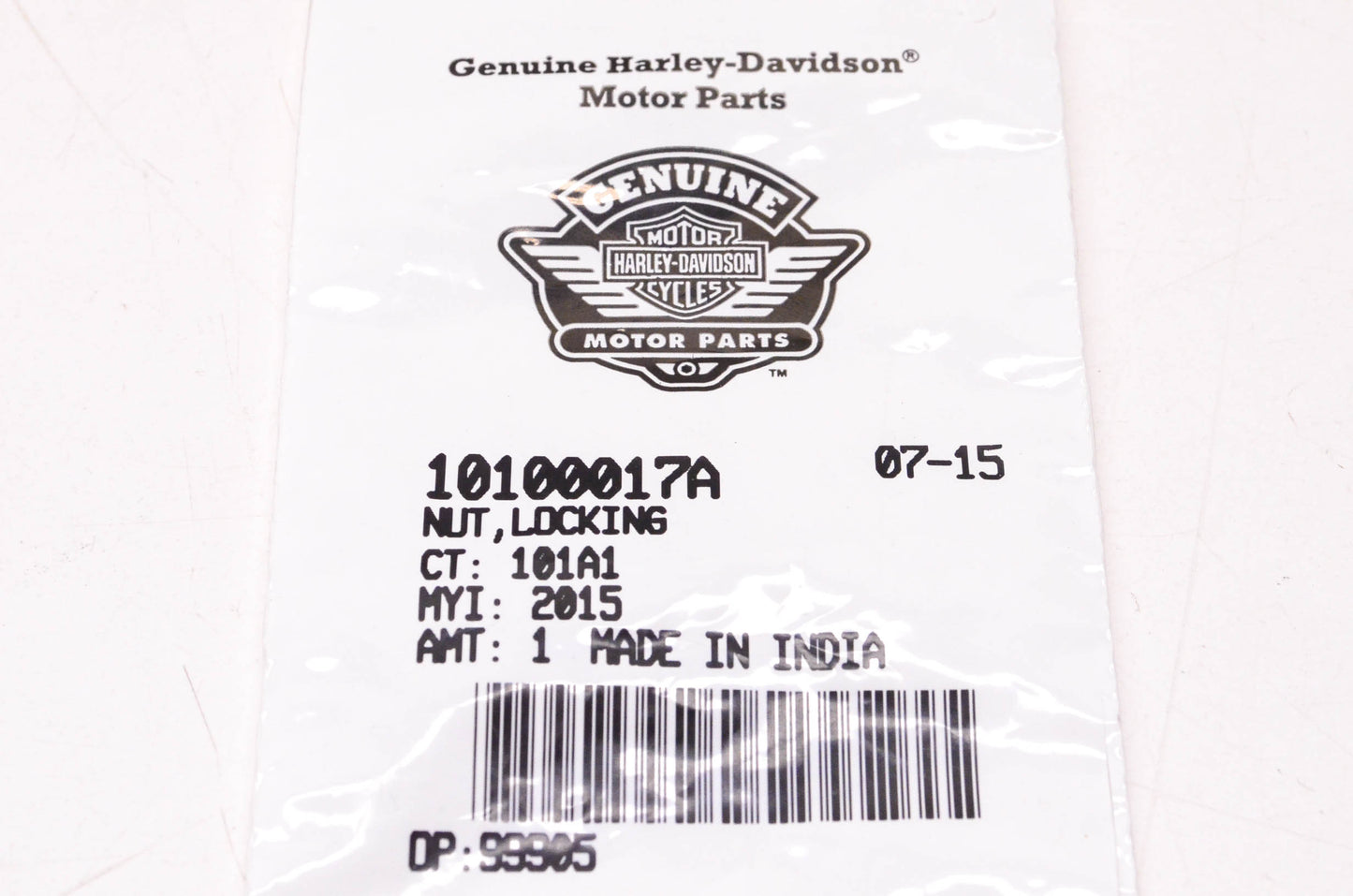 New OEM Harley-Davidson 10100017A Locking Nut NOS