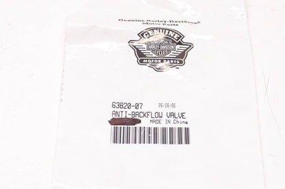 New OEM Harley-Davidson 63820-07 Anti-Backflow Valve NOS