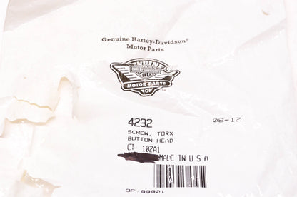 New OEM Harley-Davidson 4232 Button Head Torx Screw Qty 2 NOS