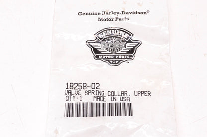 New OEM Harley-Davidson 18258-02 Upper Valve Spring Collar NOS