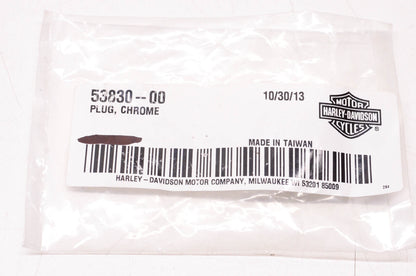 New OEM Harley-Davidson 53830-00 Chrome Plug NOS