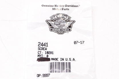 New OEM Harley-Davidson 2441 Plate Screw NOS