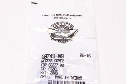 New OEM Harley-Davidson 68749-09 Recess Cover NOS