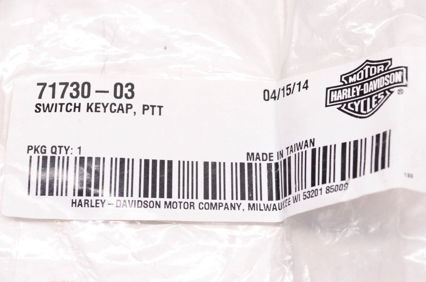 New OEM Harley-Davidson 71730-03 Switch Cap NOS