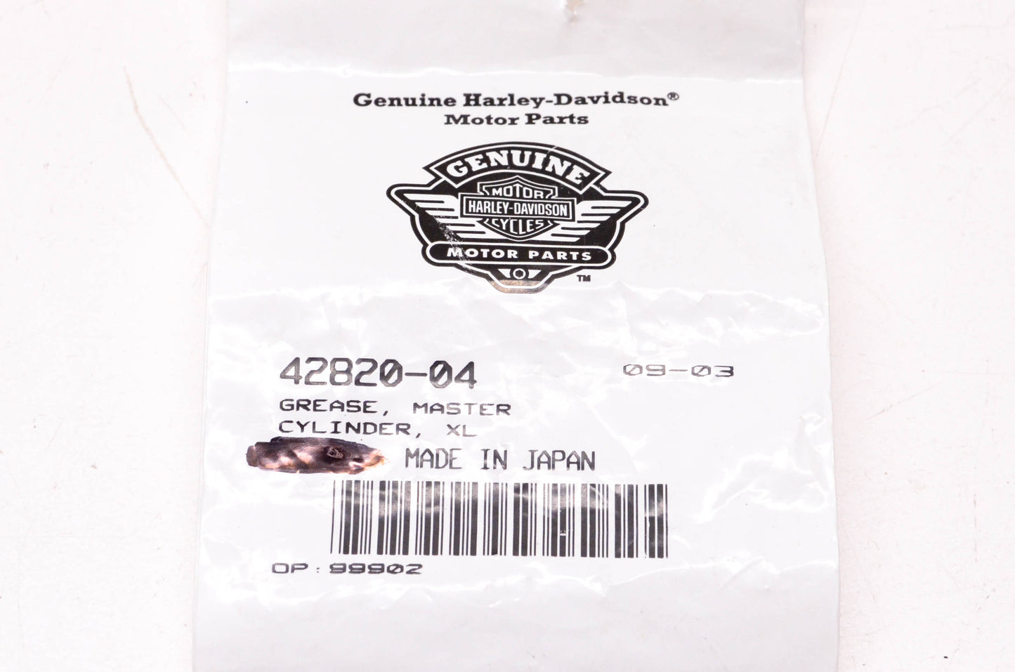 New OEM Harley-Davidson 42820-04 Master Cylinder Grease NOS
