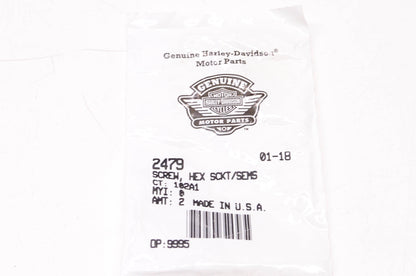 New OEM Harley-Davidson 2479 Hex Socket Screw Qty 2 NOS