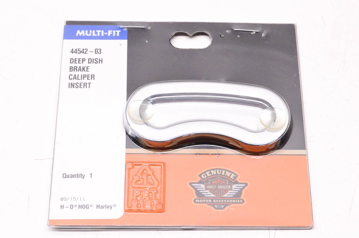 New OEM Harley-Davidson 44542-03 Deep Dish Brake Caliper Insert NOS