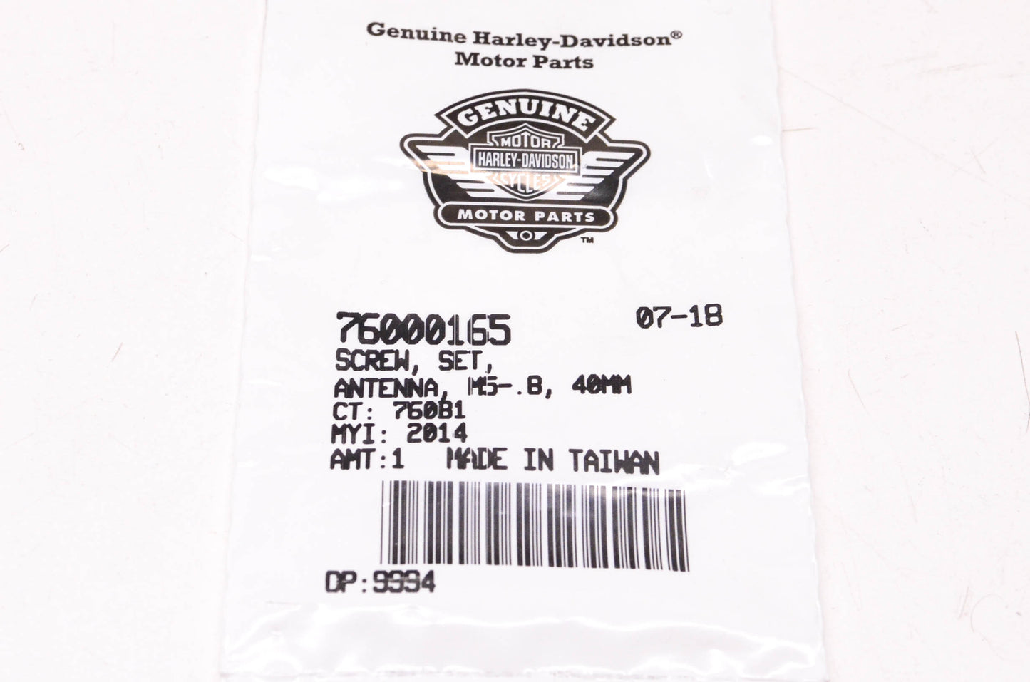 New OEM Harley-Davidson 76000165 Antenna Screw NOS