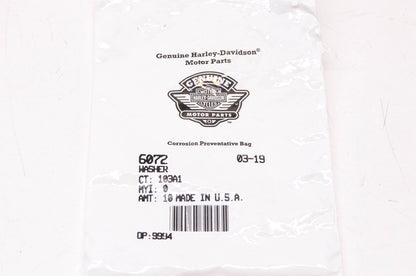New OEM Harley-Davidson 6072 Washer Qty 10 NOS