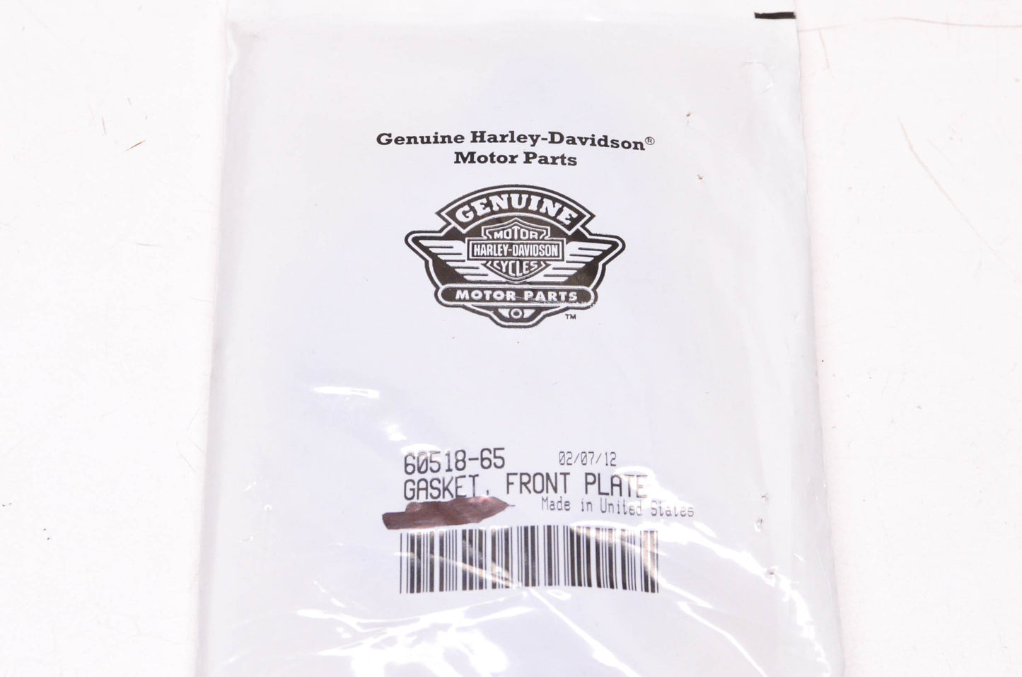 New OEM Harley-Davidson 60518-65 Front Plate Gasket Qty 2 NOS
