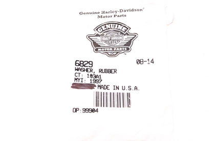 New OEM Harley-Davidson 6829 Rubber Washer NOS