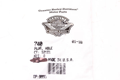 New OEM Harley-Davidson 740 Hole Plug Qty 5 NOS