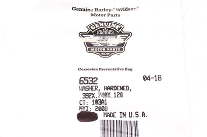 New OEM Harley-Davidson 6532 Washer Qty 2 NOS