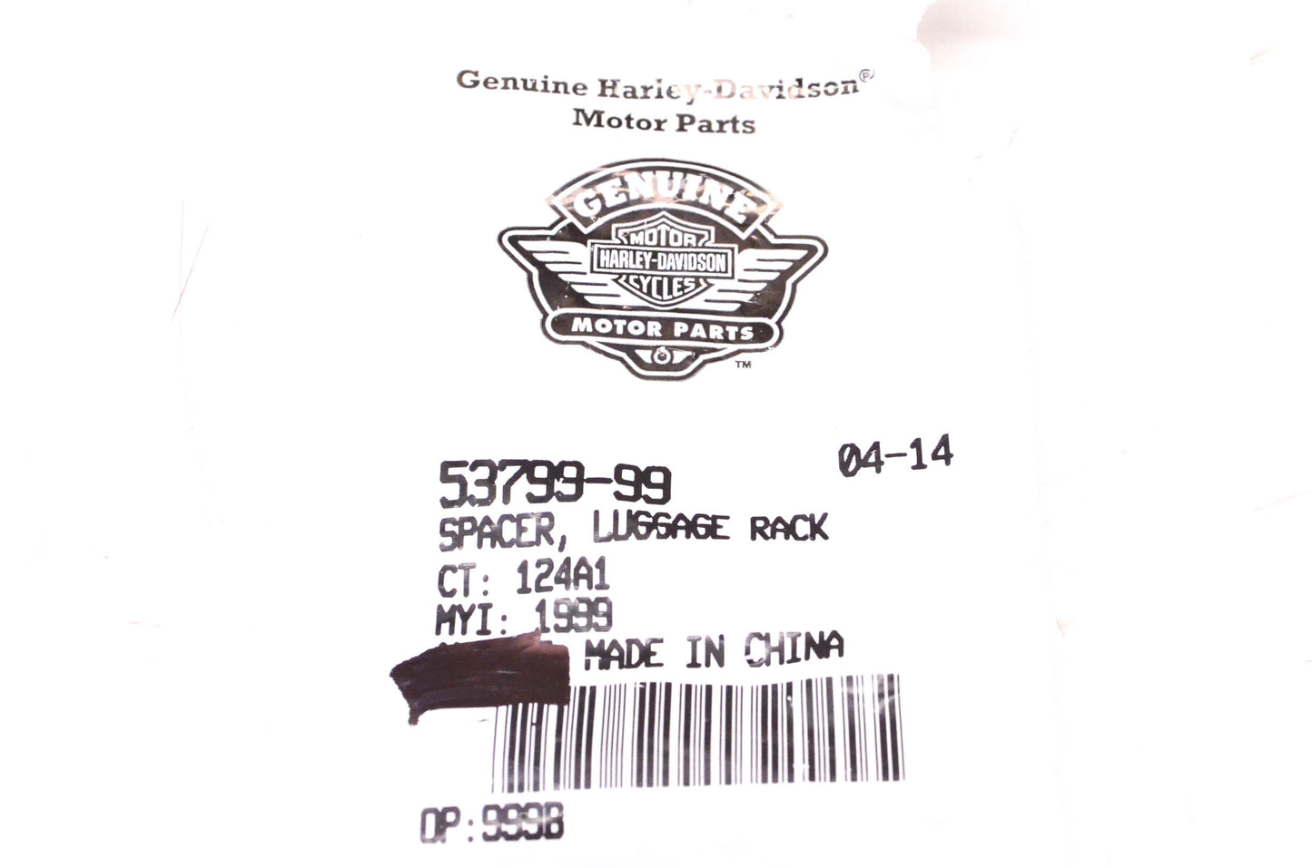 New OEM Harley-Davidson 53799-99 Luggage Rack Spacer NOS
