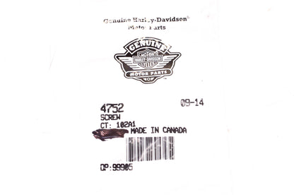 New OEM Harley-Davidson 4752 Screw NOS