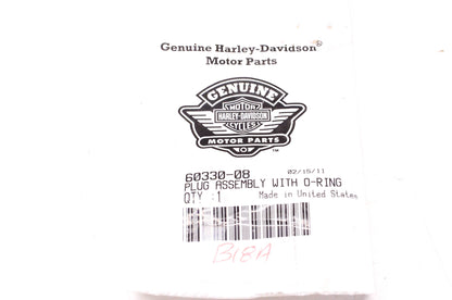 New OEM Harley-Davidson 60330-08 Plug Assembly W/ O-Ring NOS