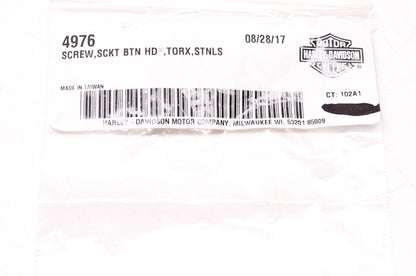 New OEM Harley-Davidson 4976 Socket Button Head Torx Screw NOS
