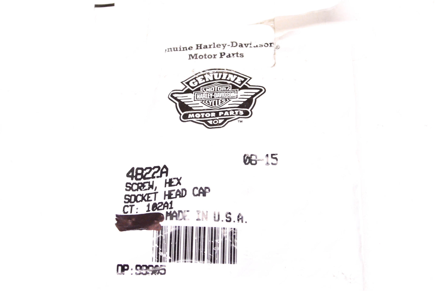 New OEM Harley-Davidson 4822A Hex Socket Head Cap Screw NOS