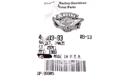 New OEM Harley-Davidson 45583-83 Banjo Gasket Qty 2 NOS
