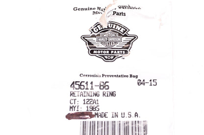 New OEM Harley-Davidson 45611-86 Retaining Ring NOS