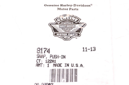 New OEM Harley-Davidson 8174 Push-in Snap Rivet NOS