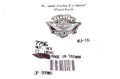 New OEM Harley-Davidson 7796 Hex Nut NOS