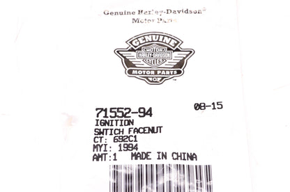 New OEM Harley-Davidson 71552-94 Ignition Switch Facenut NOS
