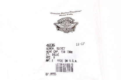 New OEM Harley-Davidson 4836 Socket Head Cap Screw NOS