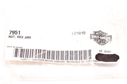 New OEM Harley-Davidson 7951 Hex Jam Nut NOS
