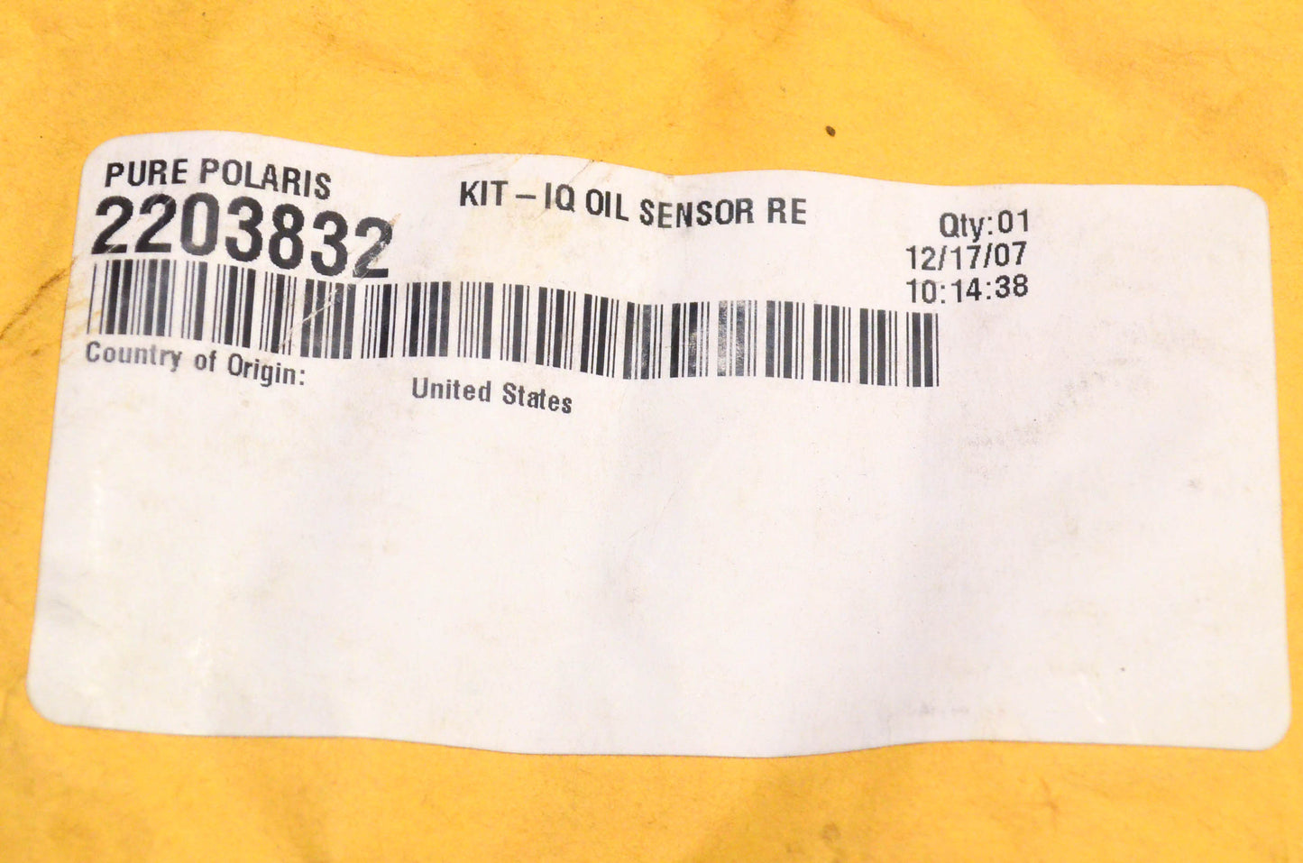 New OEM Polaris 2203832 Oil Sensor Repair Kit NOS