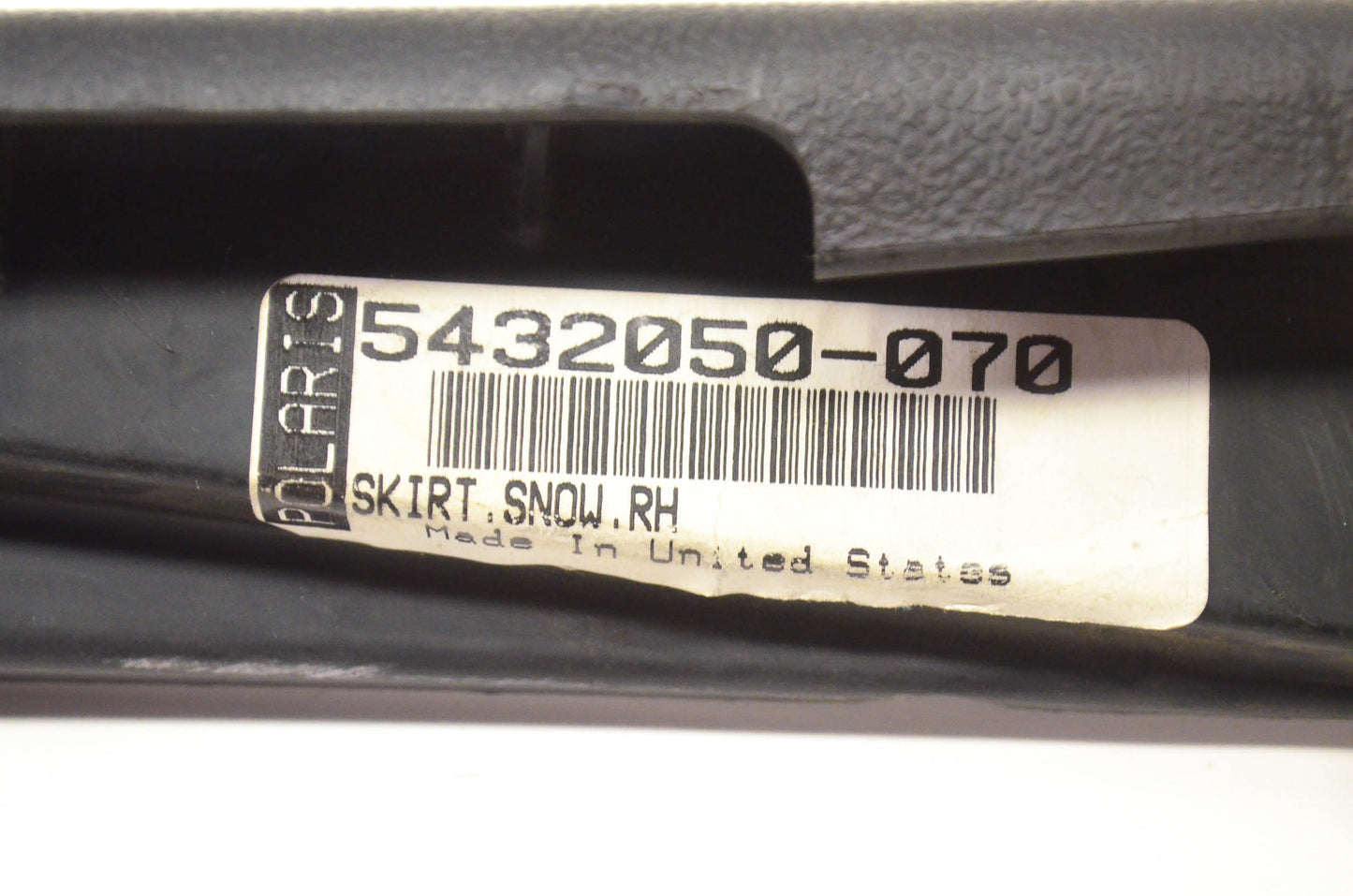 New OEM Polaris 5432050-070 Snow Skirt Right Hand NOS