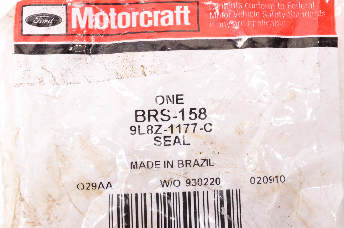 Motorcraft BRS-158, 9L8Z-1177-C Seal NOS