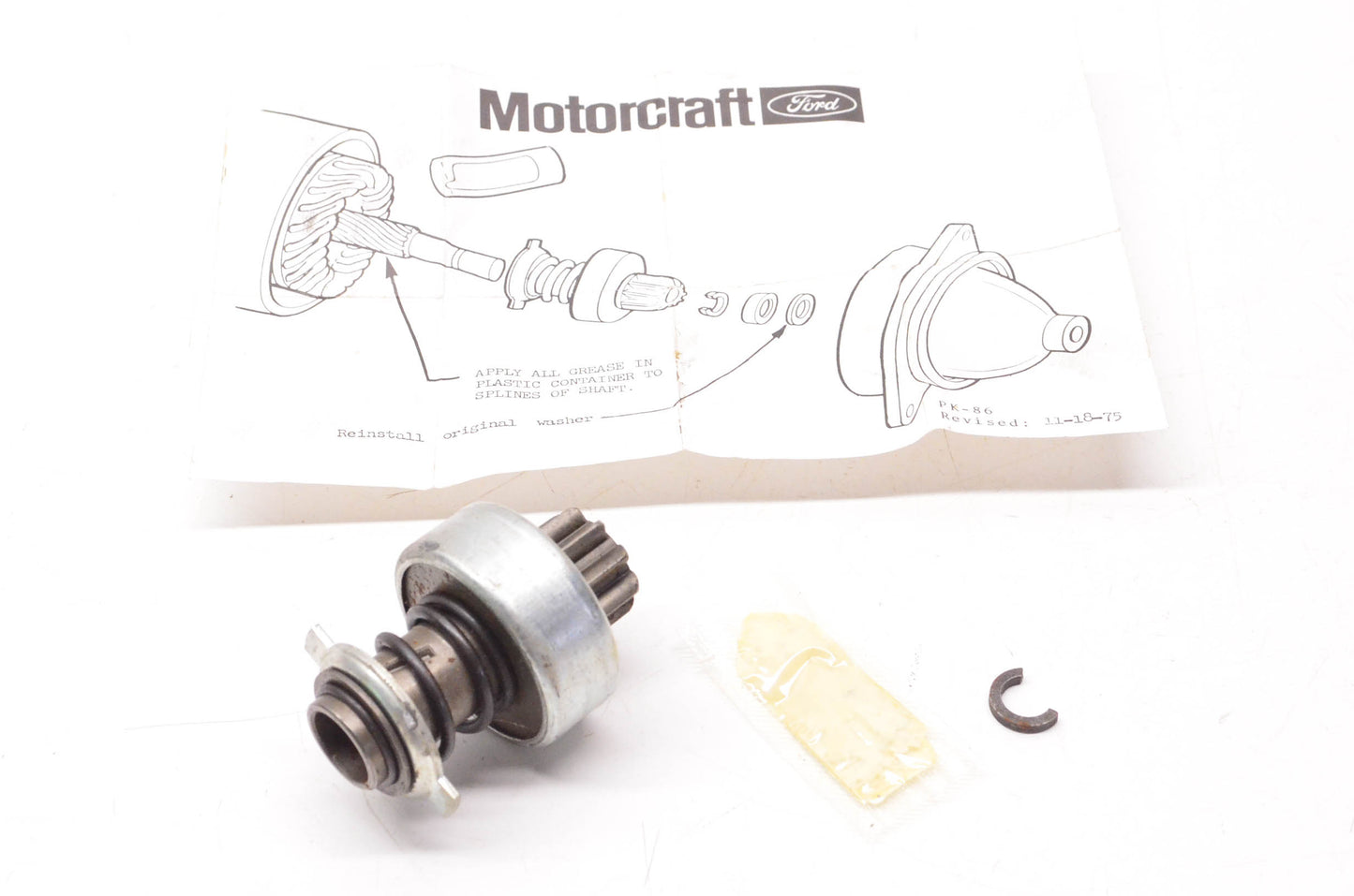 Motorcraft SD-320, E2PZ-11350-A Starter Drive NOS
