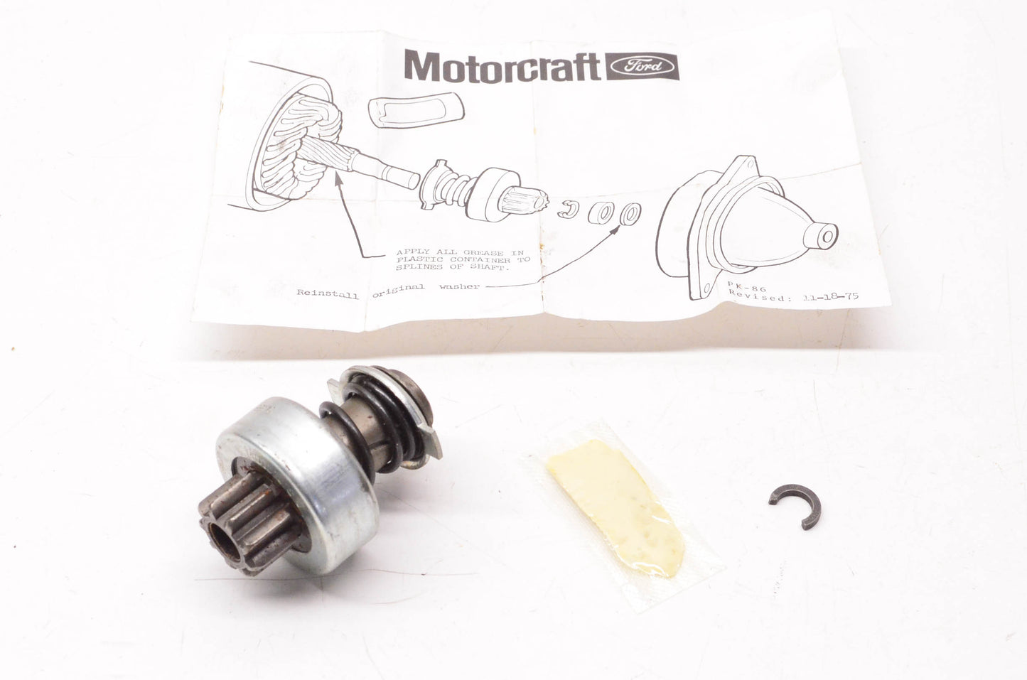 Motorcraft SD-320, E2PZ-11350-A Starter Drive NOS